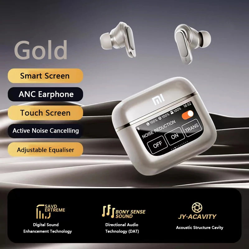 Xiaomi TWS V8 ANC+ENC Earphone True Wireless Bluetooth Noise Cancelling Headphone In Ear Touch Screen Headset With Mic Earbuds - covers4phones
