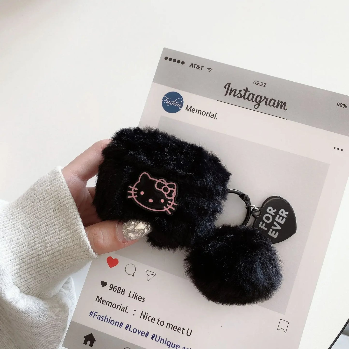 For Airpods 4 Case 2024,Hello Kitty Plush Soft TPU Earphone Cover For Airpods Pro 2 Case/Airpods 1/2/3/4 Case For Lovers - covers4phones