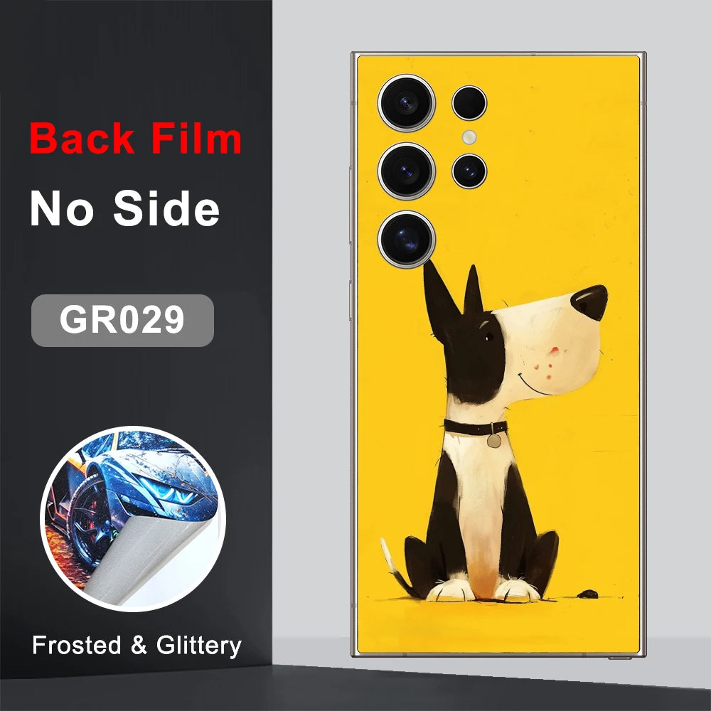 CASEKiTTY Skin Sticker For Galaxy S24 Ultra Back Film Samsung S23 FE S22 S21 Plus Protective Decal Wrap Back Screen Protector - covers4phones