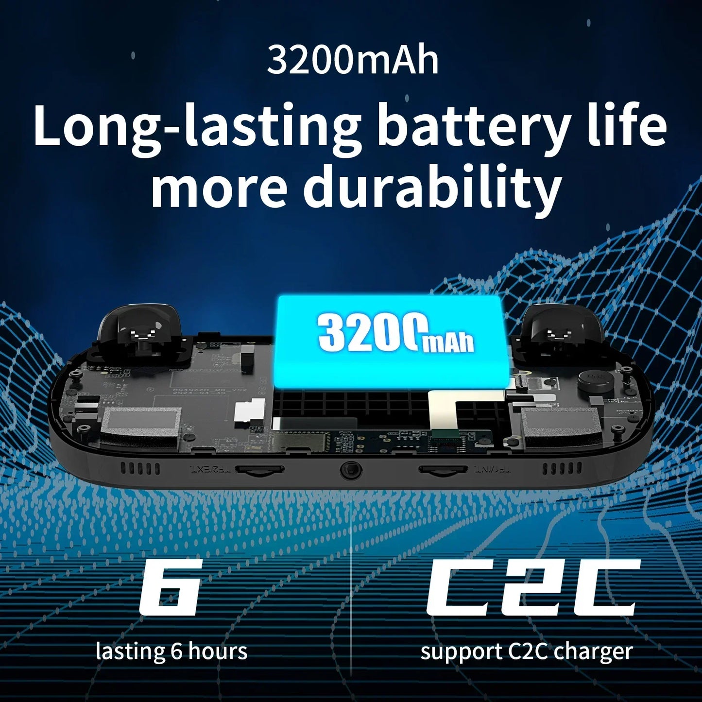 ANBERNIC RG40XX H Handheld Game Console 4'' Screen Linux System Joystick RGB Lighting Effect RG40XXH Video Player Smartpro Gifts