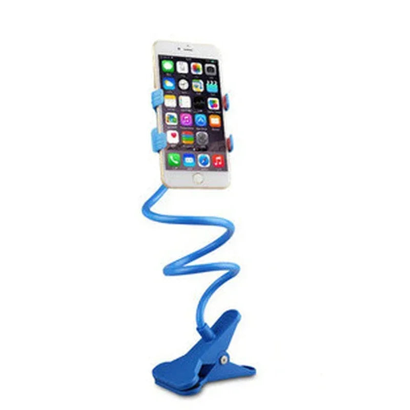 Universal Lazy Mobile Phone Gooseneck Stand Holder Stents Flexible Bed Desk Table Clip Bracket for Phone Flexible Holder Arm - covers4phones