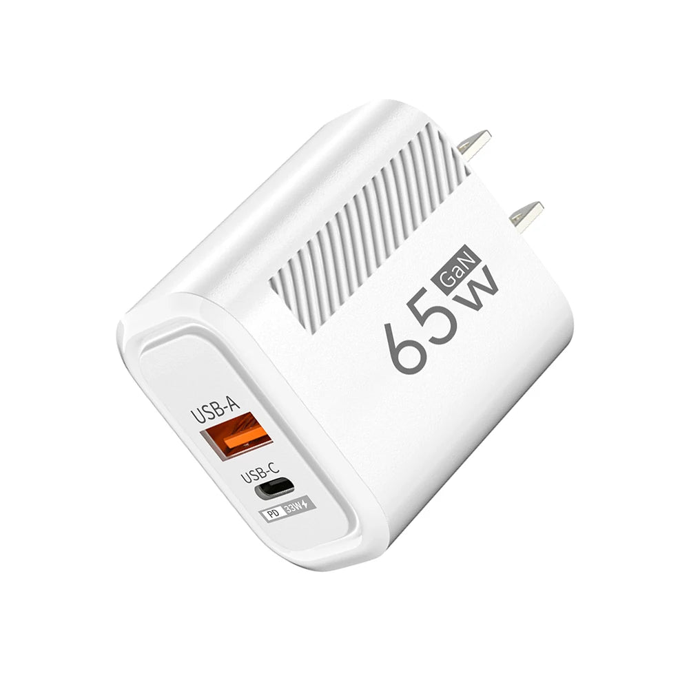 USB C Charger Total 65W Fast Charge Charger PD TypeC Quick Charge 3.0 Wall Power Adapter for iphone Xiaomi Samsung Phone Charger - covers4phones