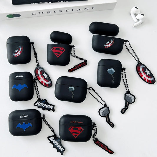 Cartoon Marvel Avengers Silicone Soft Headphone Case For Airpods Pro 2 Bluetooth Earphone Box Protective Cover For Airpods 1 2 3 - covers4phones