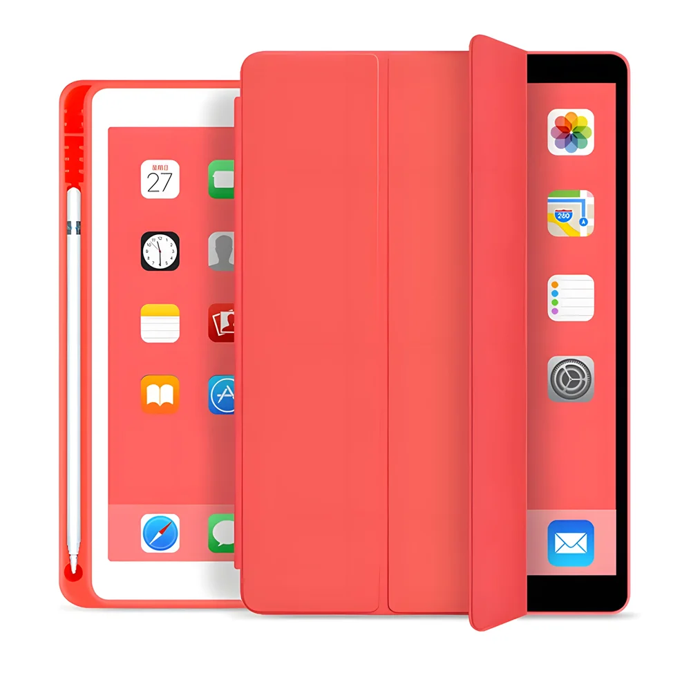 With Pencil Holder Cover For iPad Pro 12.9 2021 10.2 7/8/9/10th Case for Air 2 4 5 Mini 5 6 Portable iPad Pro 11 Generation case - covers4phones