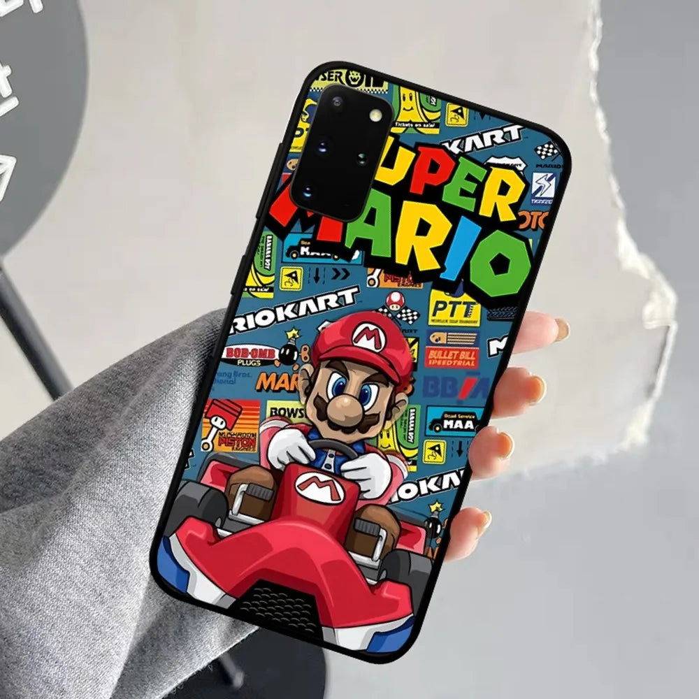 Anime Supers M-Marios Cartoon Phone Case For Samsung S 9 10 20 21 22 23 30 23plus Lite Ultra FE S10lite Fundas - covers4phones