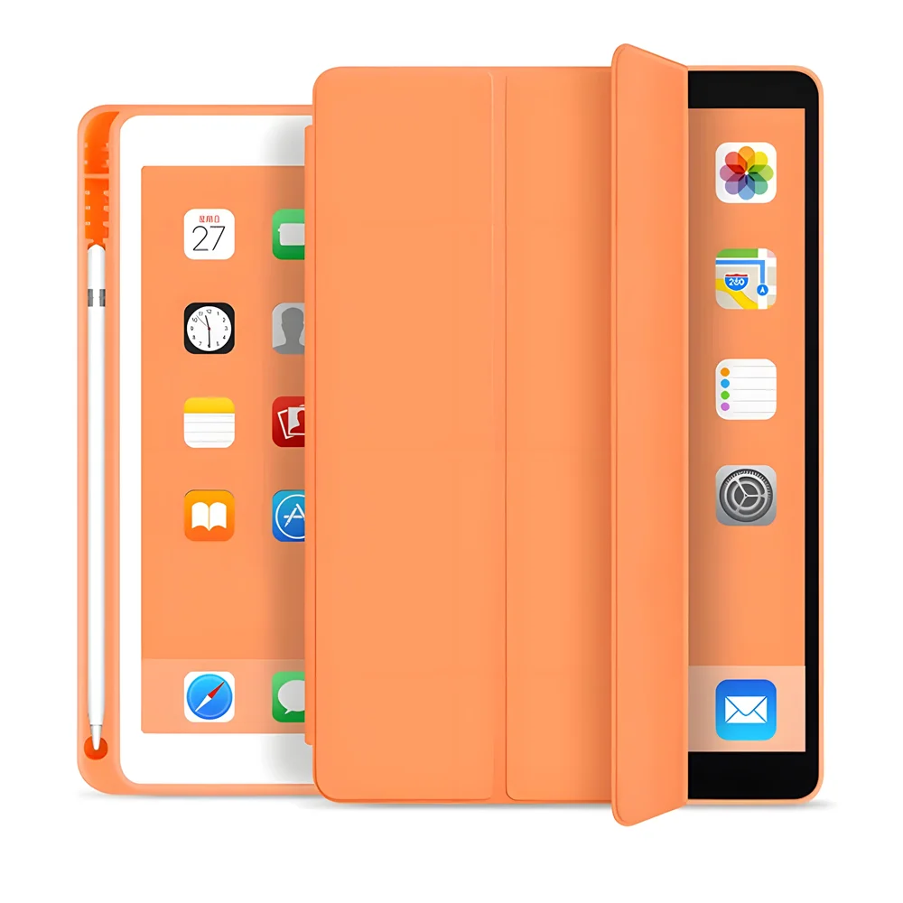 With Pencil Holder Cover For iPad Pro 12.9 2021 10.2 7/8/9/10th Case for Air 2 4 5 Mini 5 6 Portable iPad Pro 11 Generation case - covers4phones