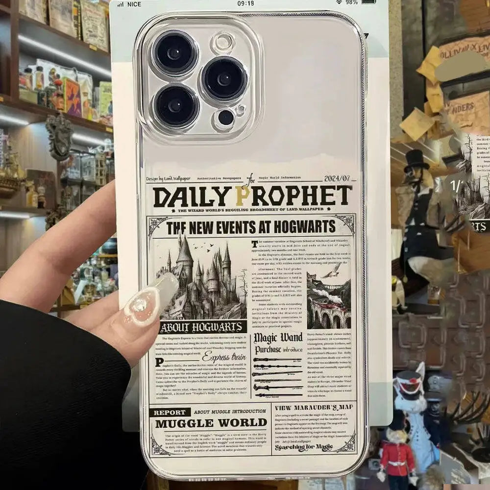 Case For iPhone 15 14 13 12 11 Pro Max Mini 6 6S 7 8 Plus X XS XR XSMAX SE 2 3 cover Cute Potters Wand Harries INS - covers4phones