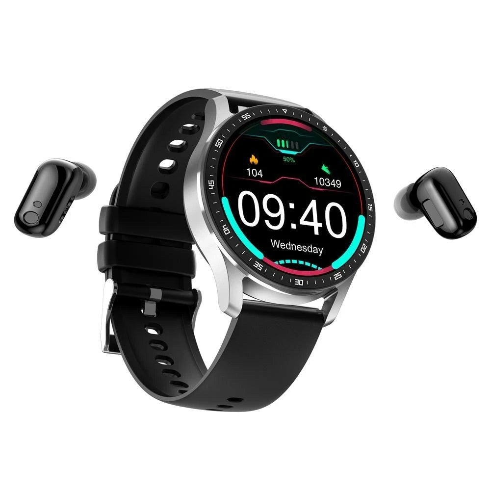 X7 2 in 1 Smart Watch With Earbuds Smartwatch TWS Bluetooth Earphone Heart Rate Blood Pressure Monitor Sport Watch Fitness Watch - covers4phones