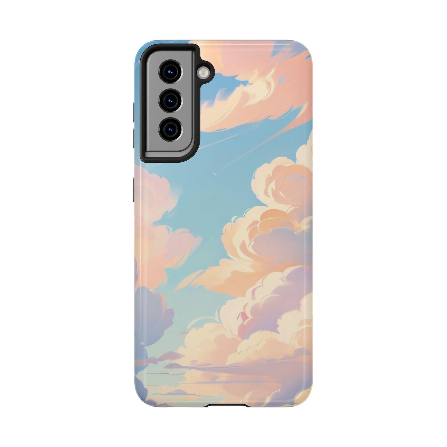 Samsung Tough Phone Case Blue Sky And Clouds - covers4phones