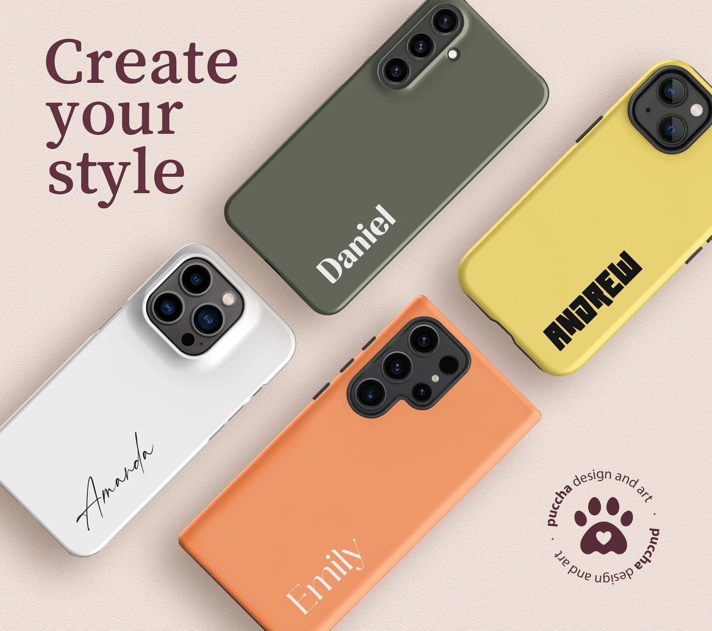 Personalized Name Case for Custom Phone Cases , Unique Phone Cover Gift for Birthday - covers4phones