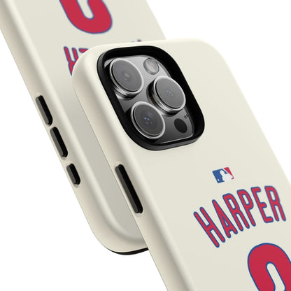 Bryce Harper PowerGrip – Dual-Layer Defense & Slim Fit | Compatible with iPhone 8 to 16 Pro Max & Samsung Galaxy S10 to S25 Ultra