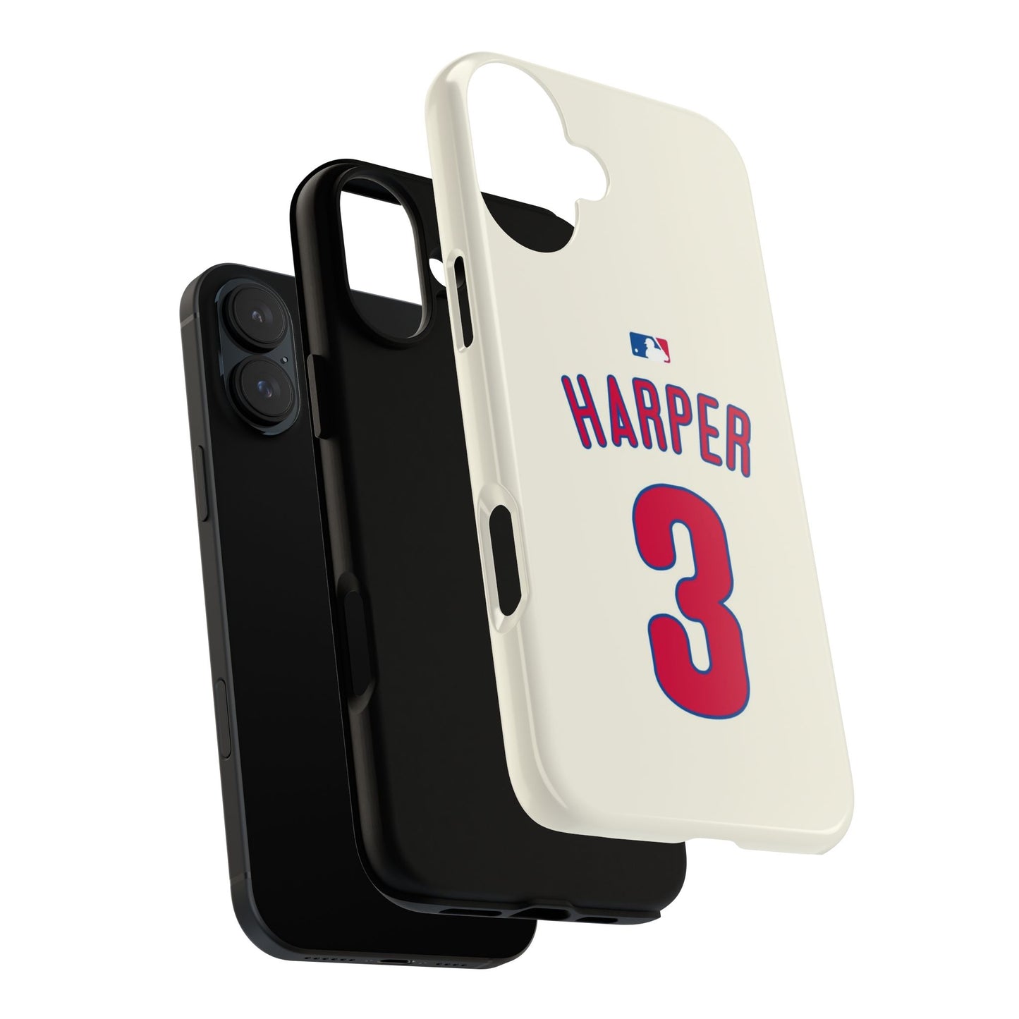 Bryce Harper PowerGrip – Dual-Layer Defense & Slim Fit | Compatible with iPhone 8 to 16 Pro Max & Samsung Galaxy S10 to S25 Ultra