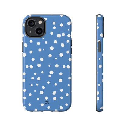 DUSTY BLUE DOTS | Tough Phone Case
