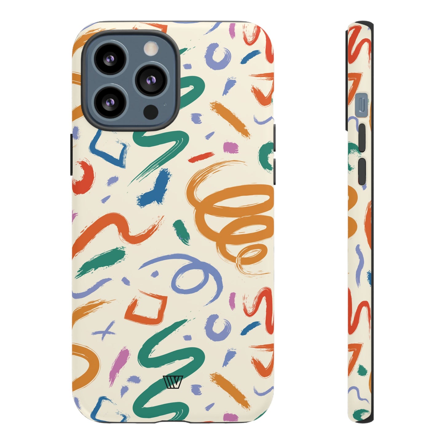 DOODLE BRUSH STROKES | Tough Phone Case