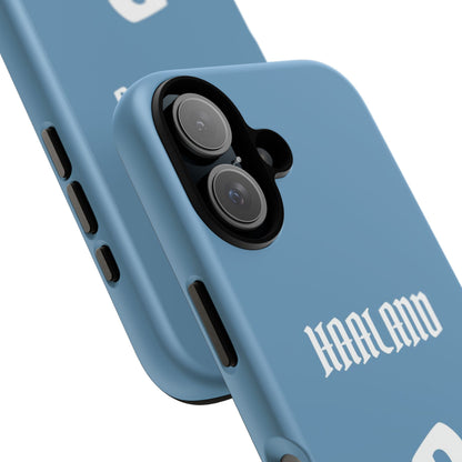 Erling Haaland PowerStrike – Rugged Dual-Layer Protection & Slim Profile | Compatible with iPhone 8 to 16 Pro Max & Samsung Galaxy S10 to S25 Ultra