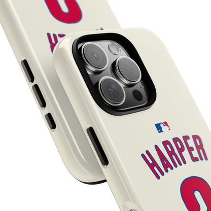 Bryce Harper PowerGrip – Dual-Layer Defense & Slim Fit | Compatible with iPhone 8 to 16 Pro Max & Samsung Galaxy S10 to S25 Ultra