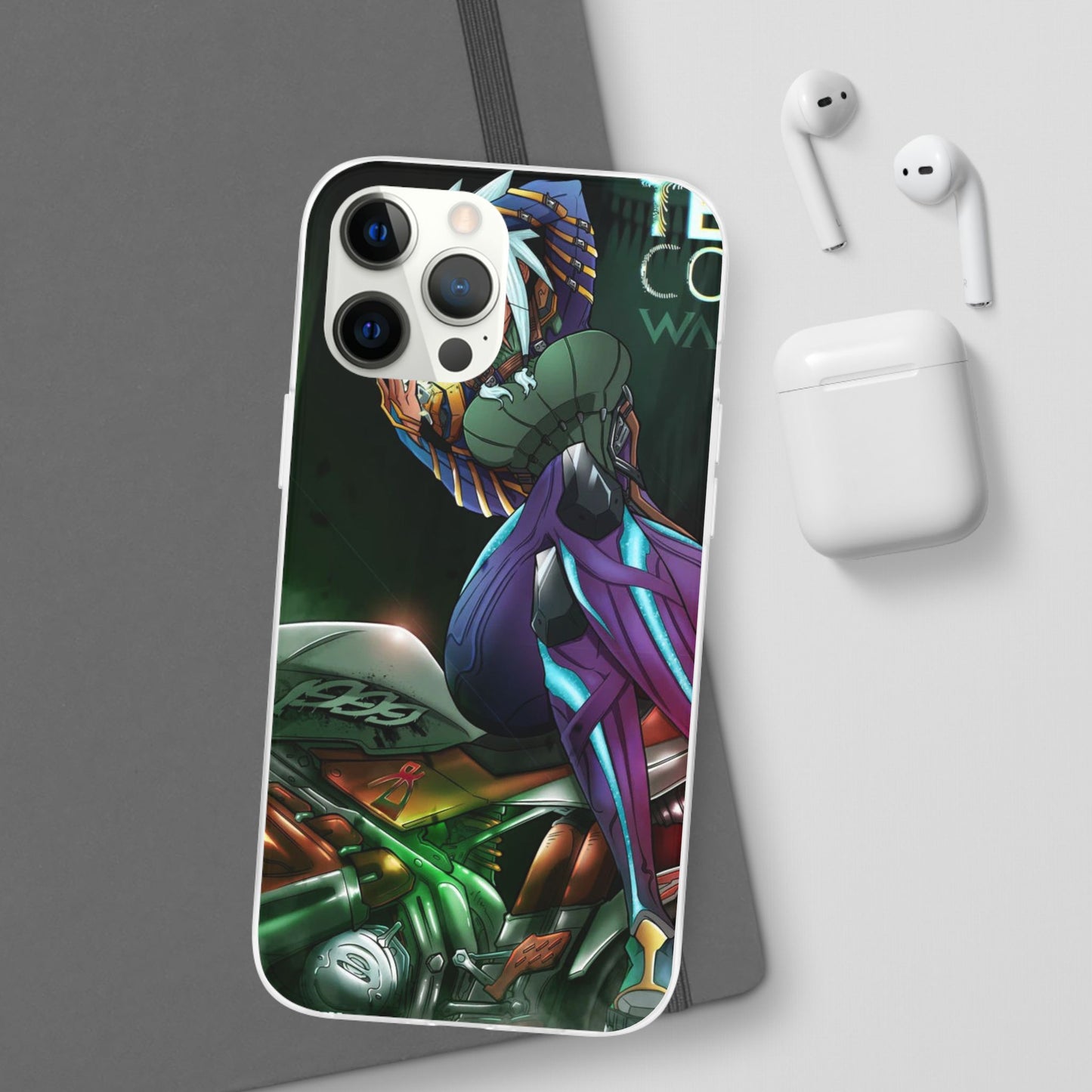 Anime-Inspired Phone Case - Flexi Cases, Custom Phone Cover, Gift for Her, Birthday Present, Unique Cell Phone Accessories