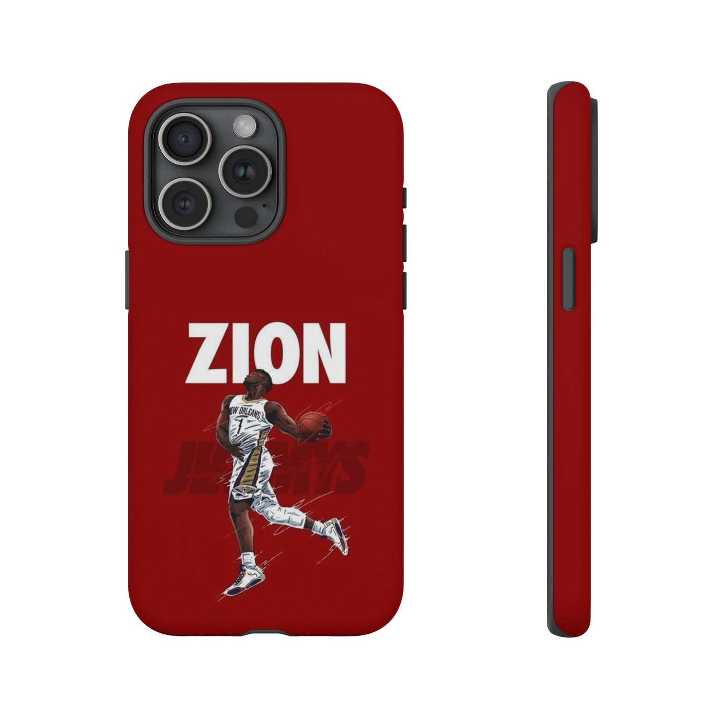 Zion Williamson Power Drive Edition – Rugged Dual-Layer Armor & Slim Fit | Compatible with iPhone 8–16 Pro Max & Samsung S10–S25 Ultra