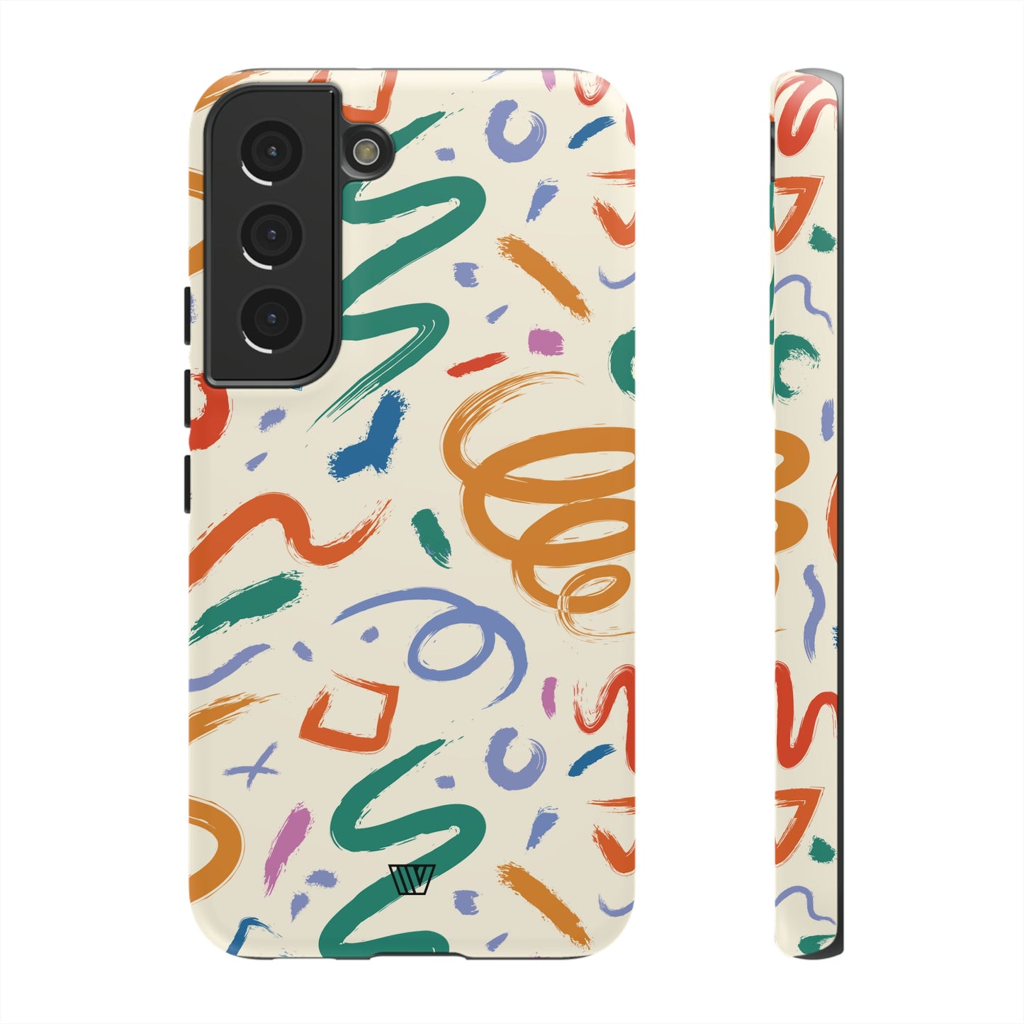 DOODLE BRUSH STROKES | Tough Phone Case
