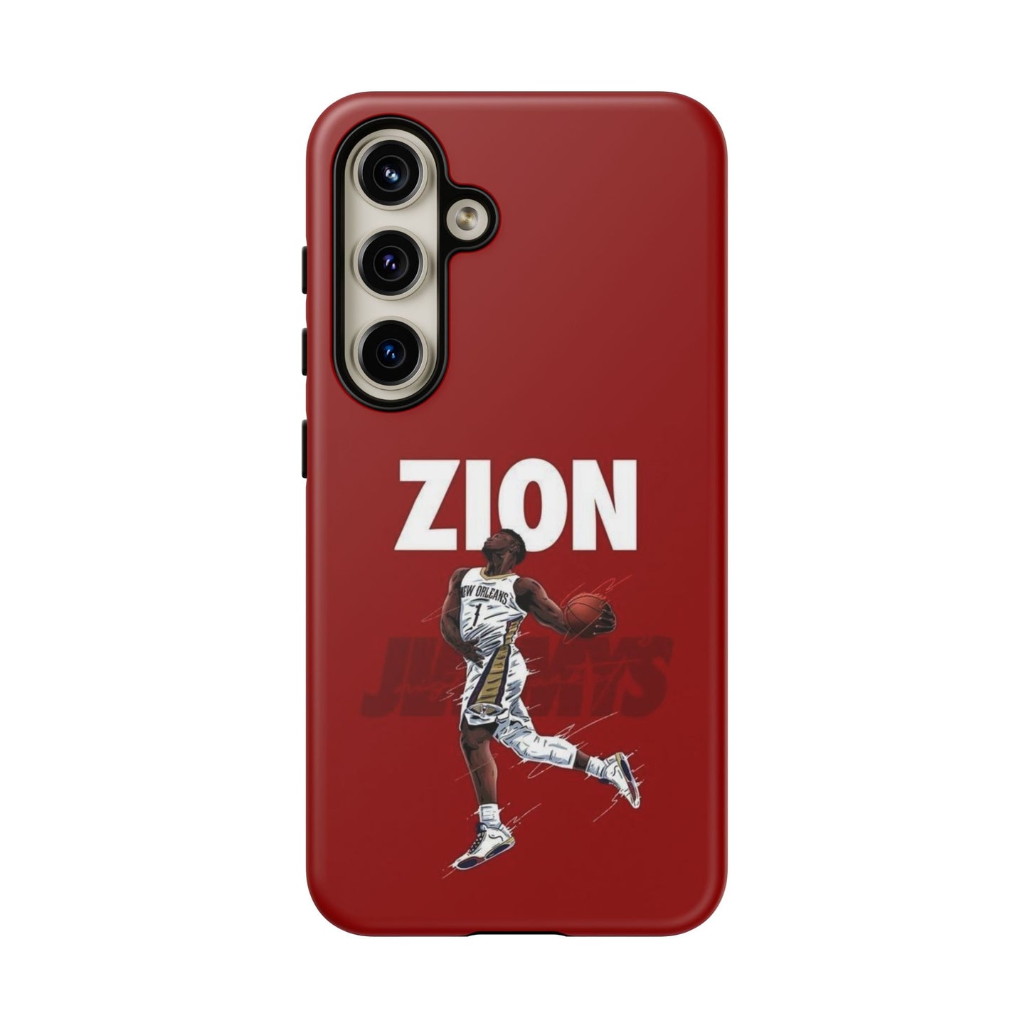 Zion Williamson Power Drive Edition – Rugged Dual-Layer Armor & Slim Fit | Compatible with iPhone 8–16 Pro Max & Samsung S10–S25 Ultra