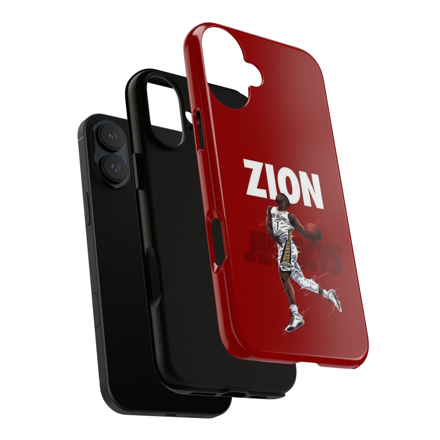 Zion Williamson Power Drive Edition – Rugged Dual-Layer Armor & Slim Fit | Compatible with iPhone 8–16 Pro Max & Samsung S10–S25 Ultra