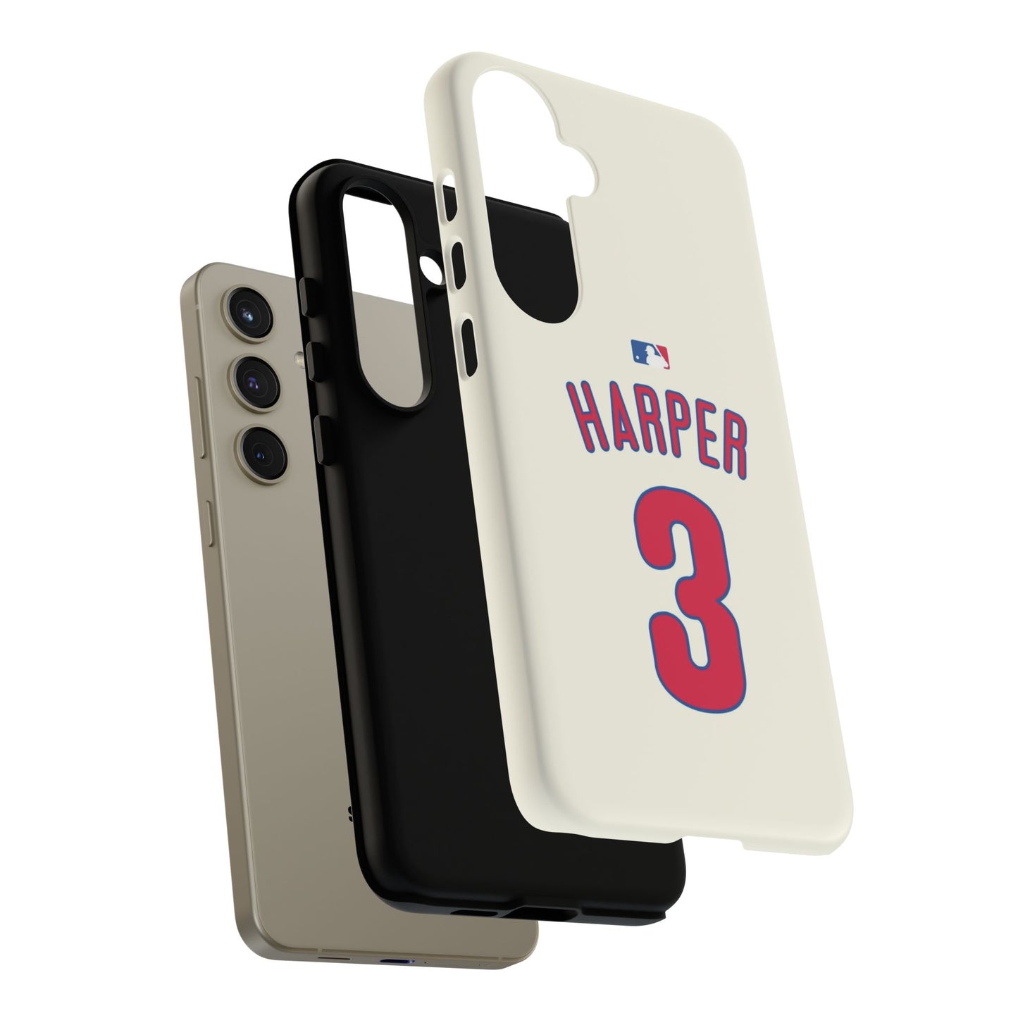 Bryce Harper PowerGrip – Dual-Layer Defense & Slim Fit | Compatible with iPhone 8 to 16 Pro Max & Samsung Galaxy S10 to S25 Ultra