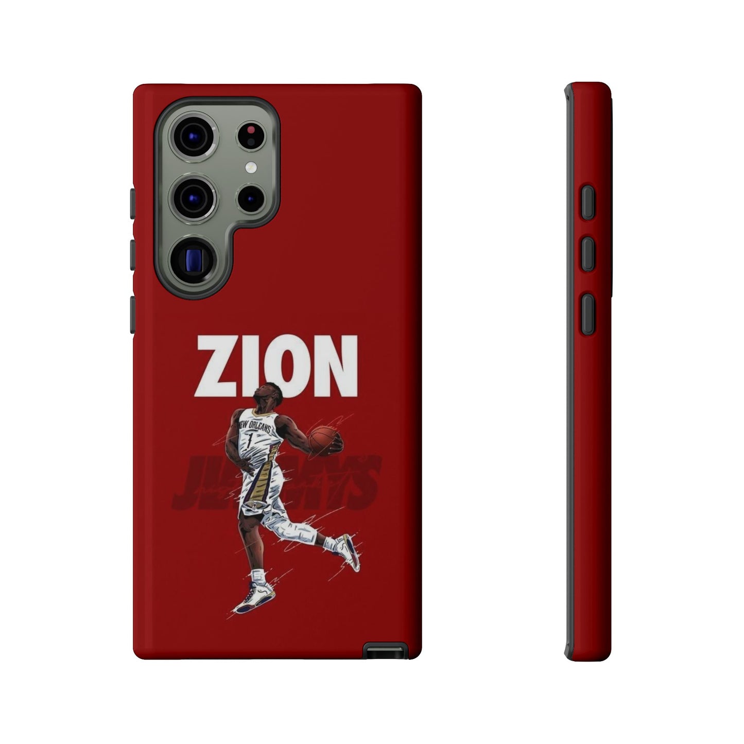 Zion Williamson Power Drive Edition – Rugged Dual-Layer Armor & Slim Fit | Compatible with iPhone 8–16 Pro Max & Samsung S10–S25 Ultra