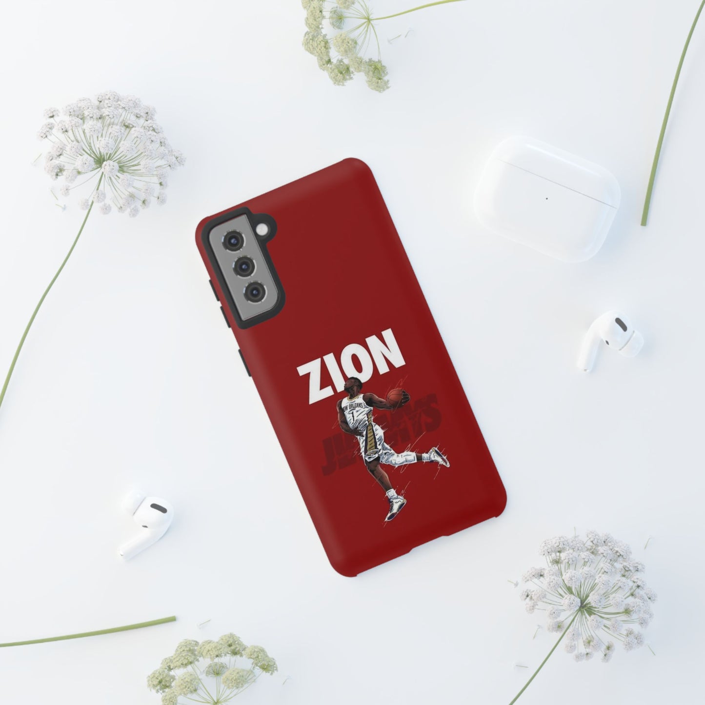 Zion Williamson Power Drive Edition – Rugged Dual-Layer Armor & Slim Fit | Compatible with iPhone 8–16 Pro Max & Samsung S10–S25 Ultra