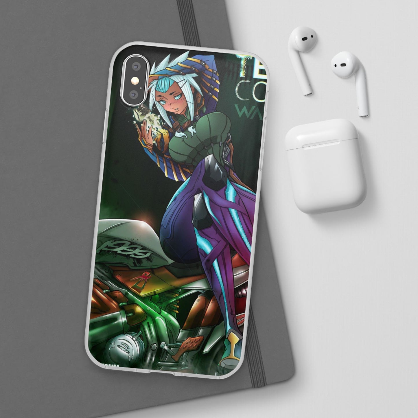 Anime-Inspired Phone Case - Flexi Cases, Custom Phone Cover, Gift for Her, Birthday Present, Unique Cell Phone Accessories