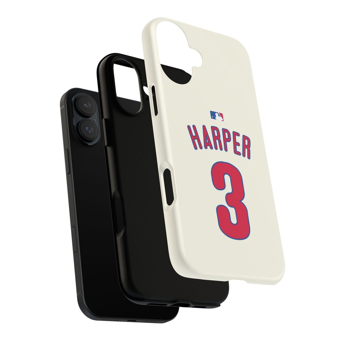 Bryce Harper PowerGrip – Dual-Layer Defense & Slim Fit | Compatible with iPhone 8 to 16 Pro Max & Samsung Galaxy S10 to S25 Ultra