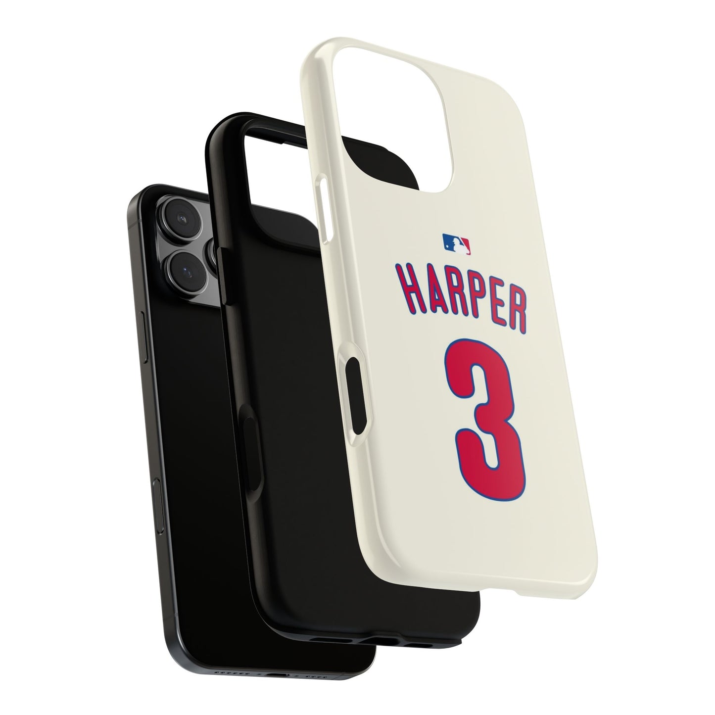 Bryce Harper PowerGrip – Dual-Layer Defense & Slim Fit | Compatible with iPhone 8 to 16 Pro Max & Samsung Galaxy S10 to S25 Ultra