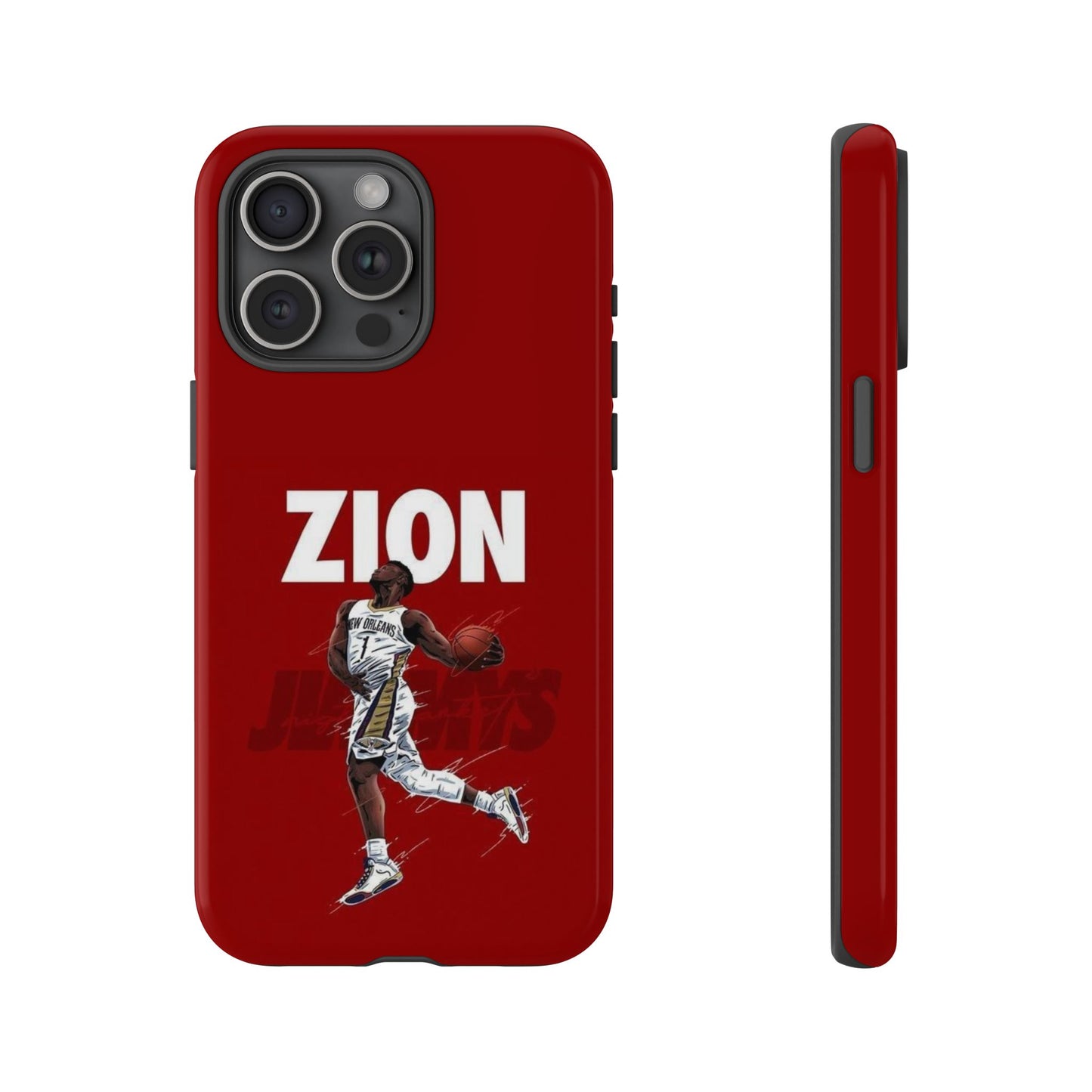Zion Williamson Power Drive Edition – Rugged Dual-Layer Armor & Slim Fit | Compatible with iPhone 8–16 Pro Max & Samsung S10–S25 Ultra
