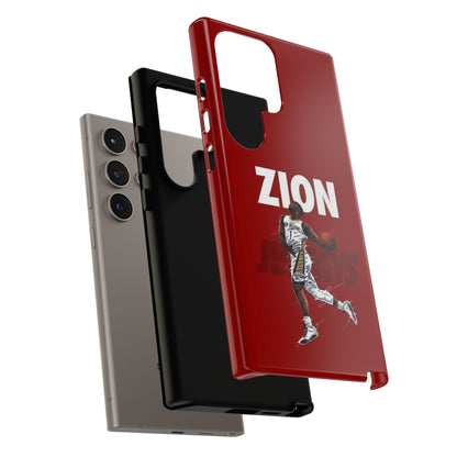 Zion Williamson Power Drive Edition – Rugged Dual-Layer Armor & Slim Fit | Compatible with iPhone 8–16 Pro Max & Samsung S10–S25 Ultra