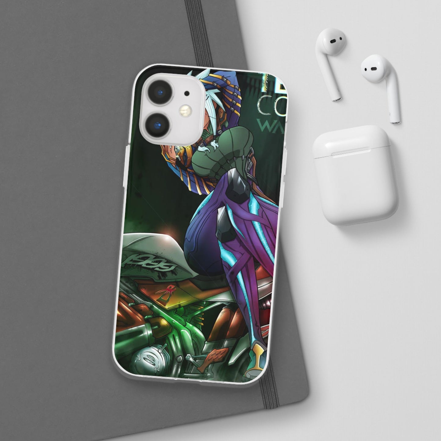Anime-Inspired Phone Case - Flexi Cases, Custom Phone Cover, Gift for Her, Birthday Present, Unique Cell Phone Accessories