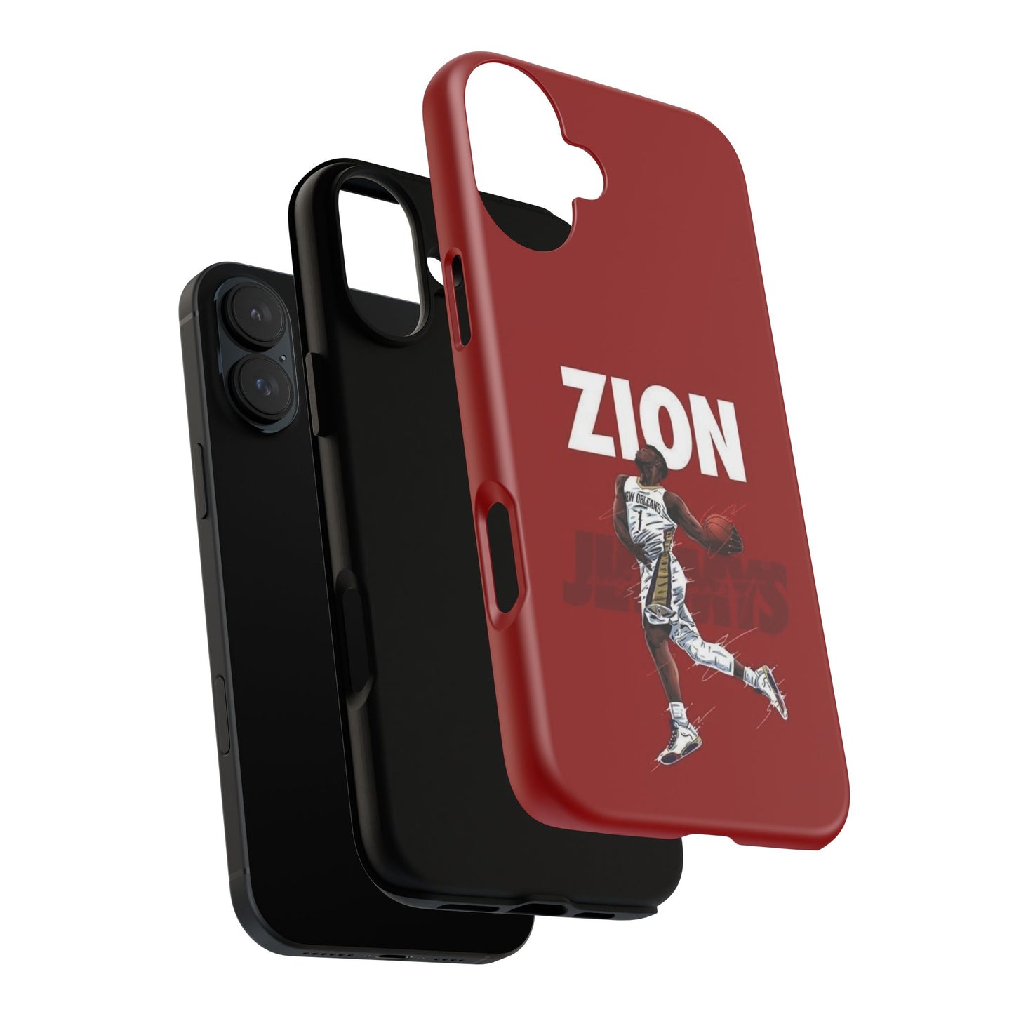 Zion Williamson Power Drive Edition – Rugged Dual-Layer Armor & Slim Fit | Compatible with iPhone 8–16 Pro Max & Samsung S10–S25 Ultra