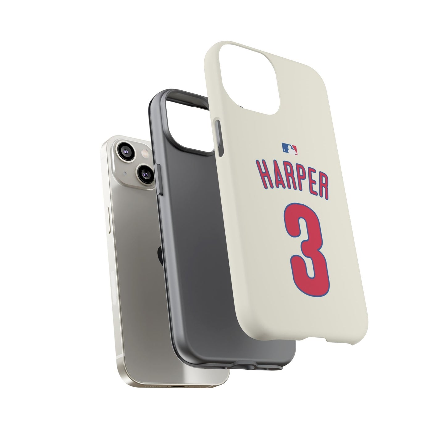 Bryce Harper PowerGrip – Dual-Layer Defense & Slim Fit | Compatible with iPhone 8 to 16 Pro Max & Samsung Galaxy S10 to S25 Ultra