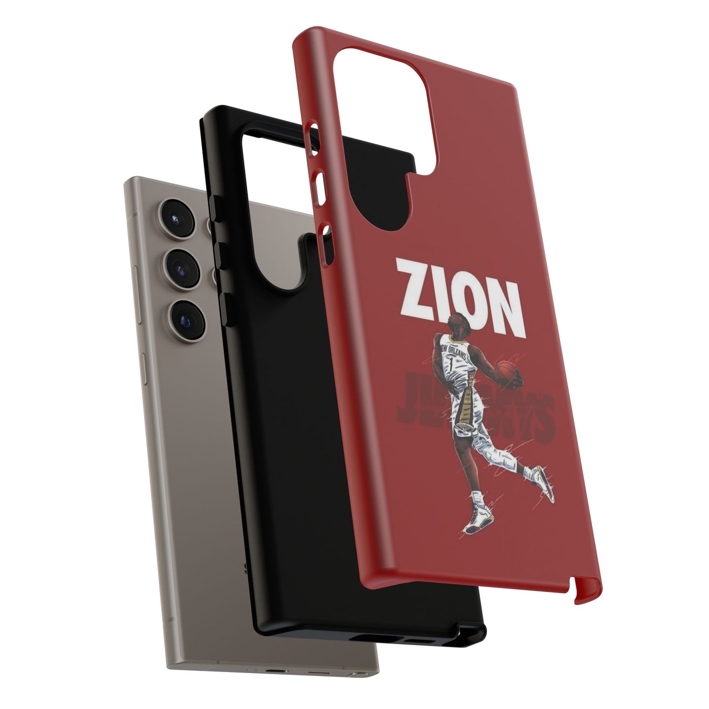 Zion Williamson Power Drive Edition – Rugged Dual-Layer Armor & Slim Fit | Compatible with iPhone 8–16 Pro Max & Samsung S10–S25 Ultra