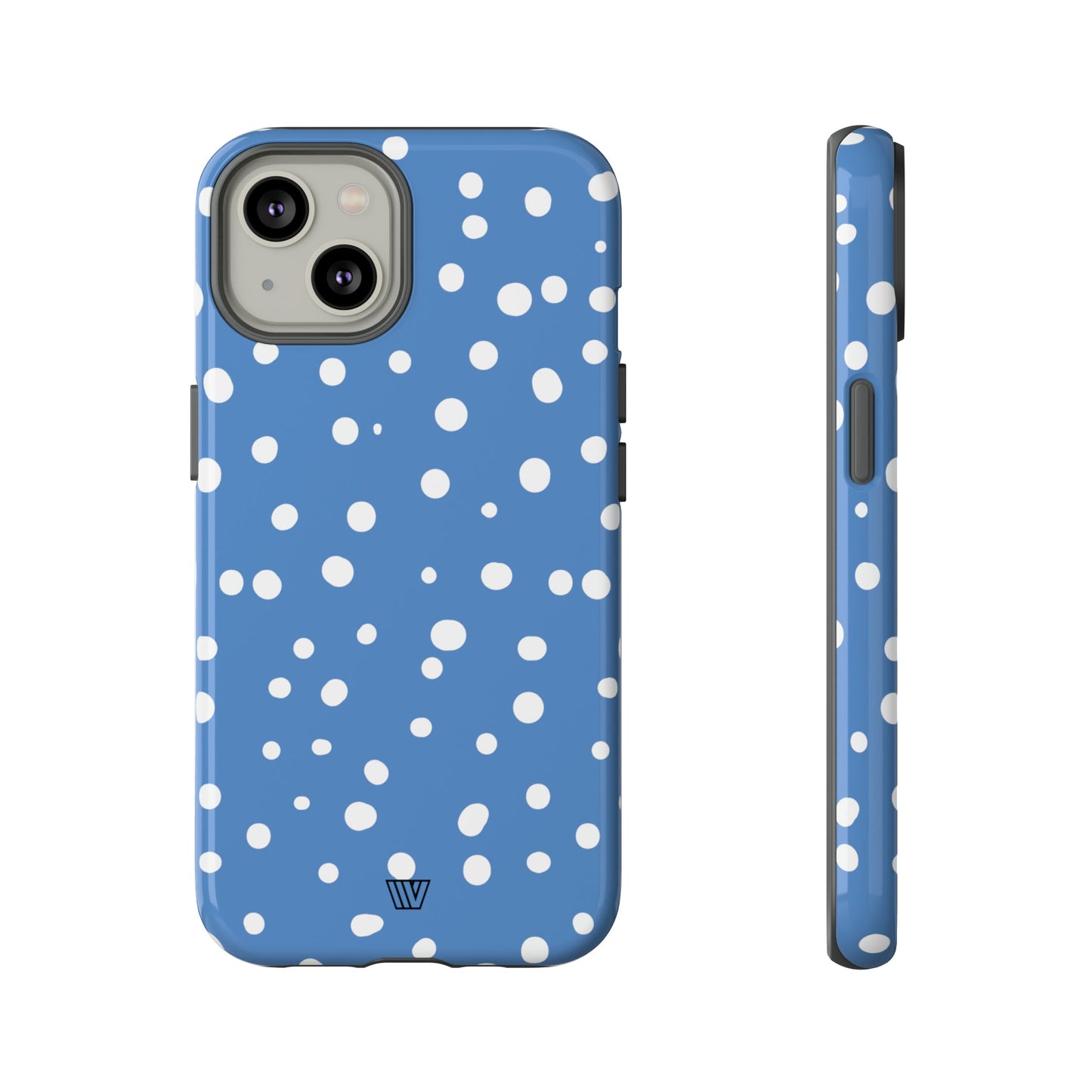 DUSTY BLUE DOTS | Tough Phone Case