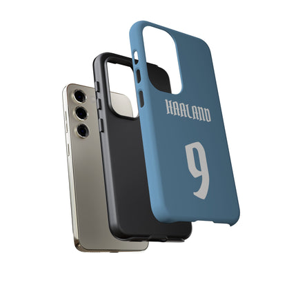 Erling Haaland PowerStrike – Rugged Dual-Layer Protection & Slim Profile | Compatible with iPhone 8 to 16 Pro Max & Samsung Galaxy S10 to S25 Ultra