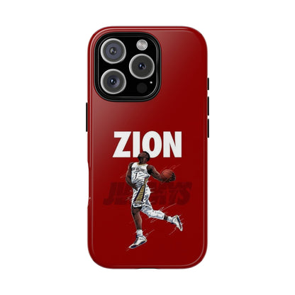 Zion Williamson Power Drive Edition – Rugged Dual-Layer Armor & Slim Fit | Compatible with iPhone 8–16 Pro Max & Samsung S10–S25 Ultra