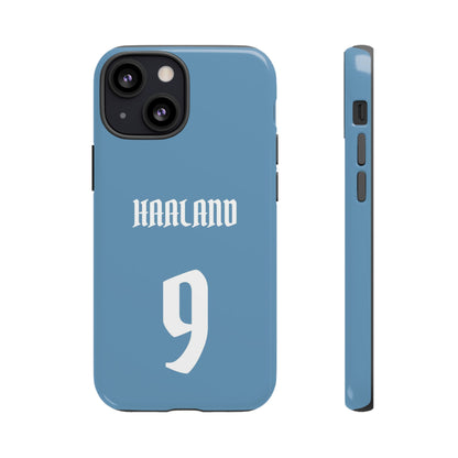 Erling Haaland PowerStrike – Rugged Dual-Layer Protection & Slim Profile | Compatible with iPhone 8 to 16 Pro Max & Samsung Galaxy S10 to S25 Ultra