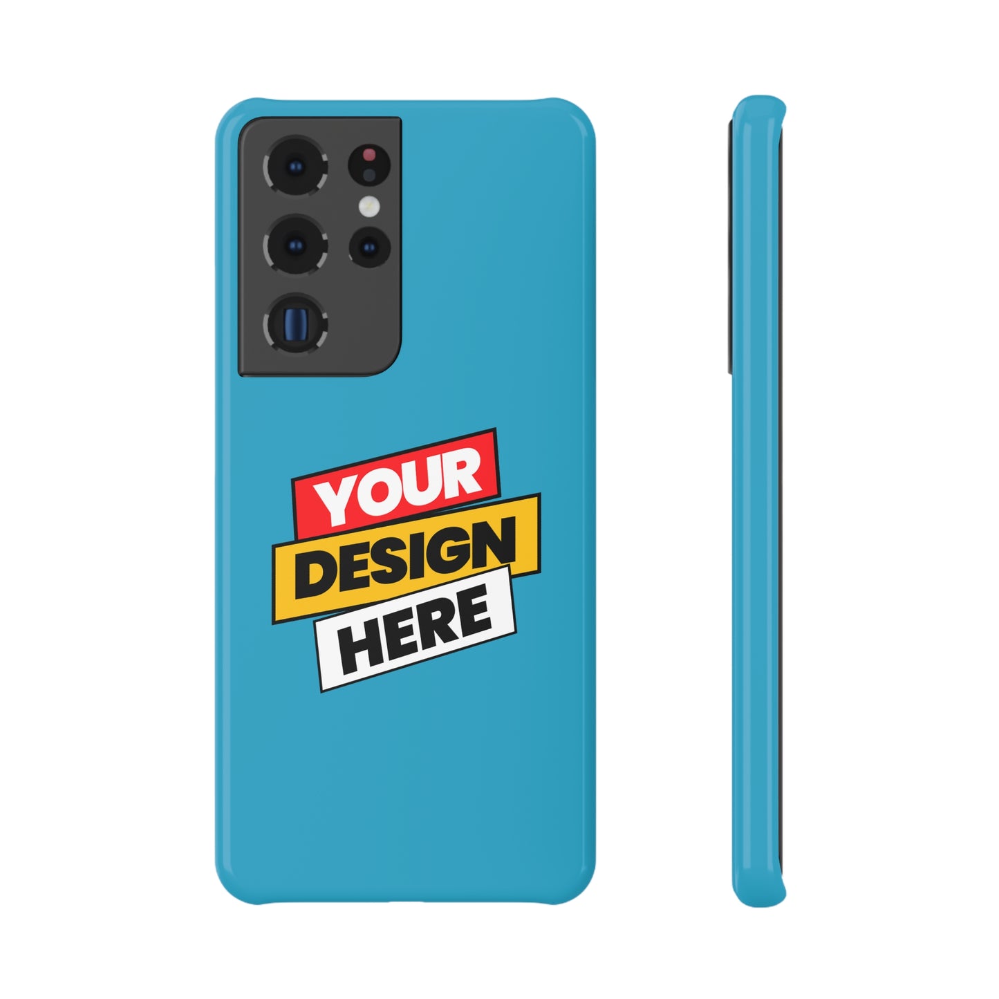Custom Slim Snap Case - Personalized Phone Cover, Unique Gift for Her, Bright Modern Design, Trendy Cellphone Accessory, Birthday Gift