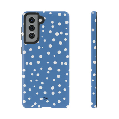 DUSTY BLUE DOTS | Tough Phone Case