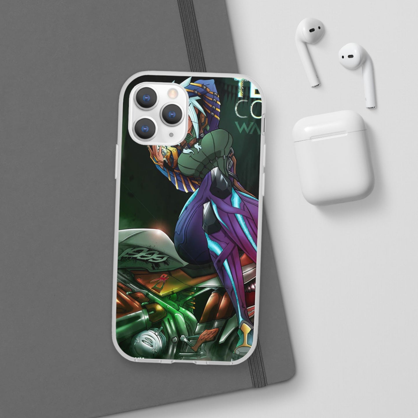 Anime-Inspired Phone Case - Flexi Cases, Custom Phone Cover, Gift for Her, Birthday Present, Unique Cell Phone Accessories