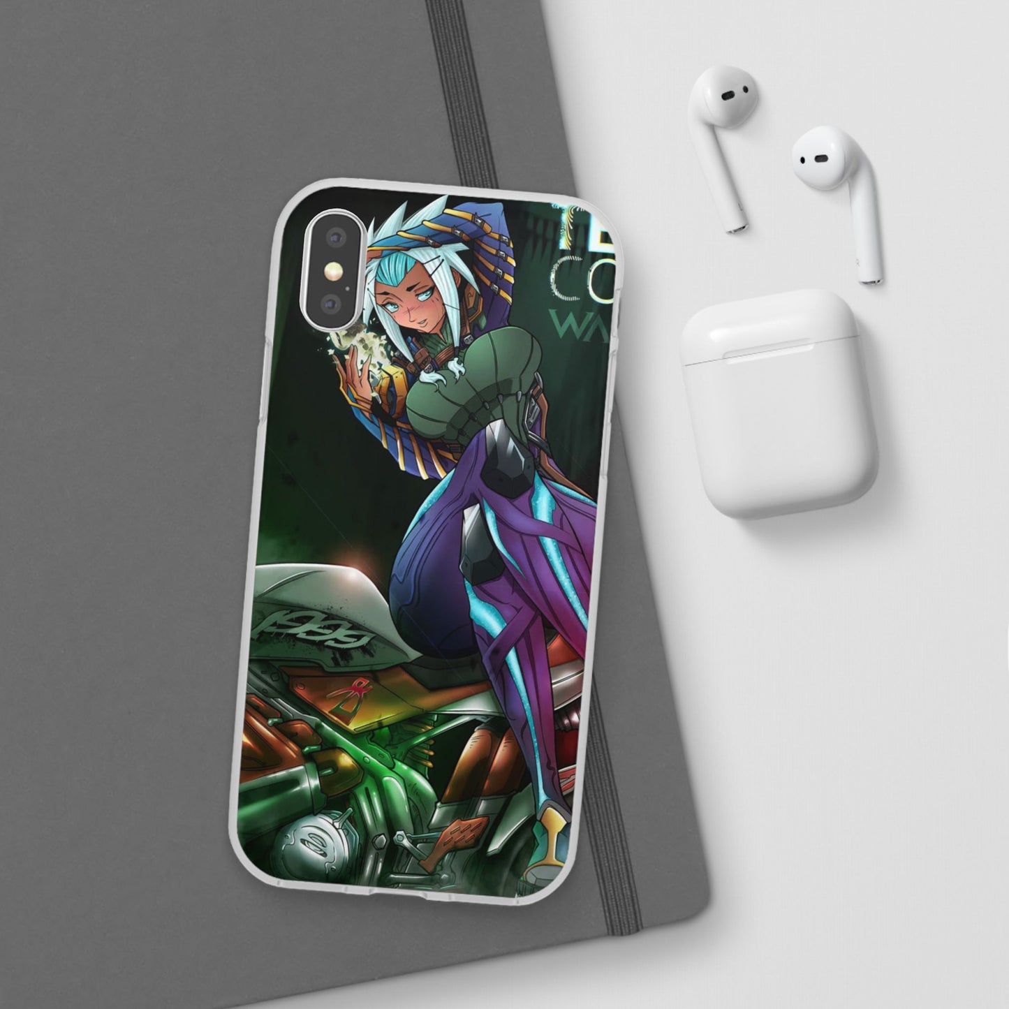 Anime-Inspired Phone Case - Flexi Cases, Custom Phone Cover, Gift for Her, Birthday Present, Unique Cell Phone Accessories