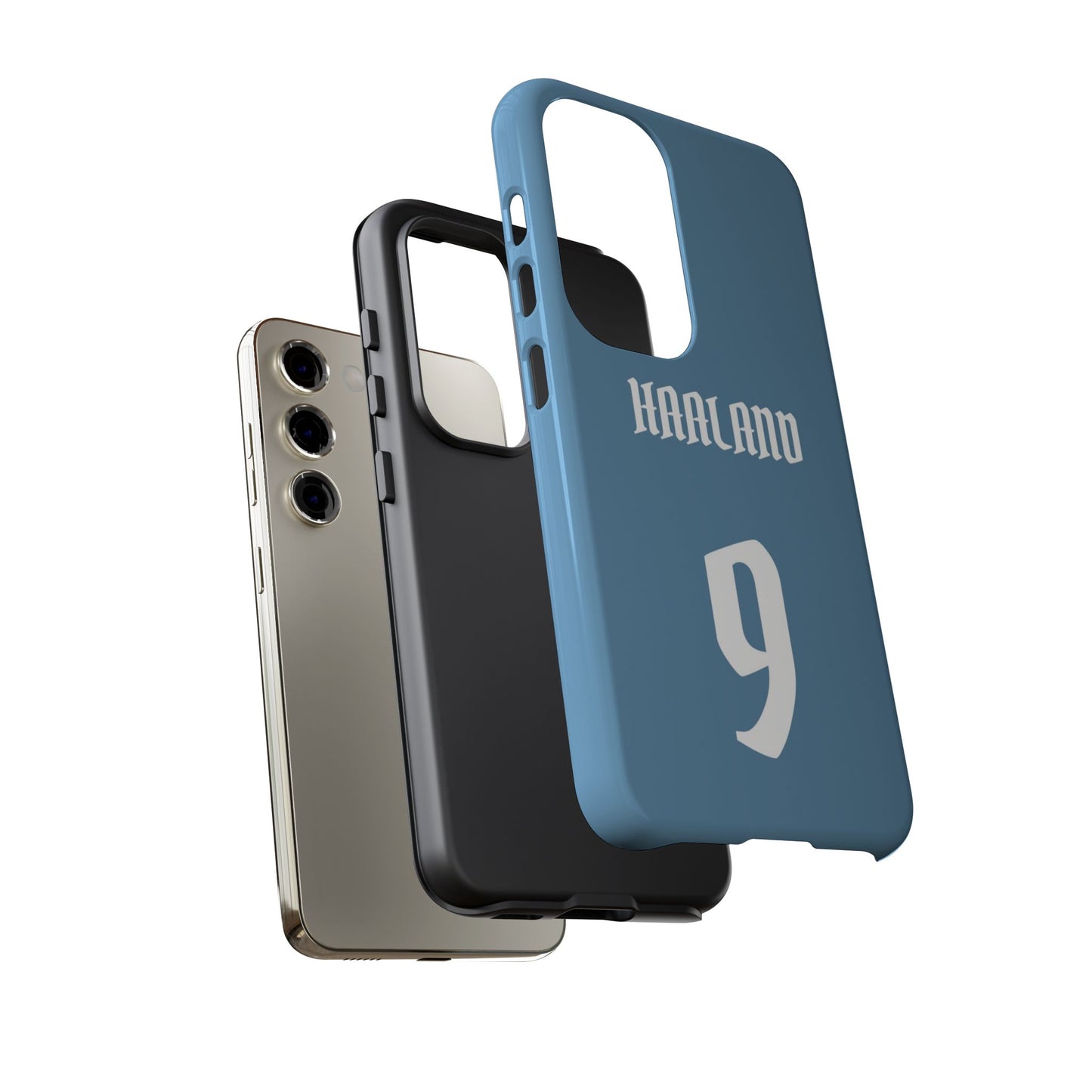 Erling Haaland PowerStrike – Rugged Dual-Layer Protection & Slim Profile | Compatible with iPhone 8 to 16 Pro Max & Samsung Galaxy S10 to S25 Ultra