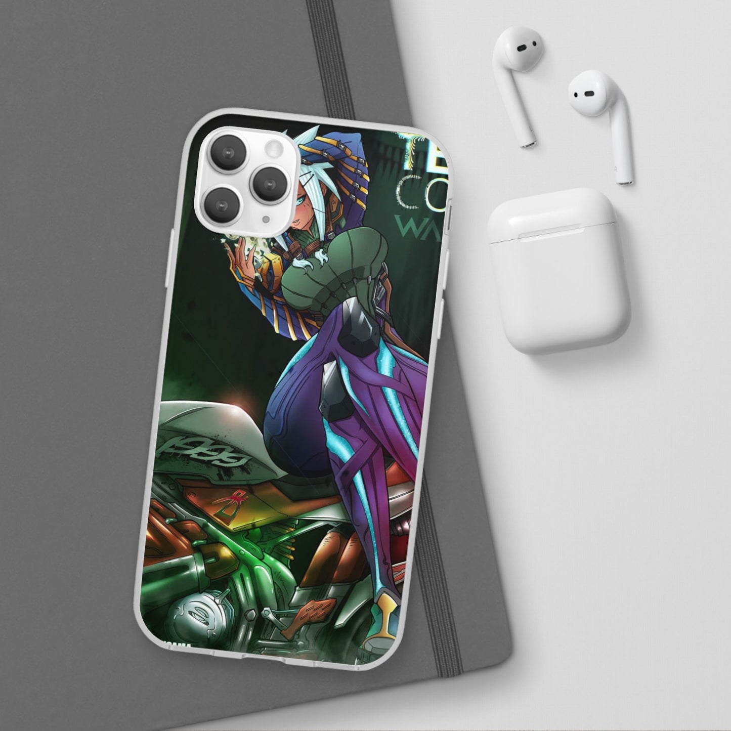 Anime-Inspired Phone Case - Flexi Cases, Custom Phone Cover, Gift for Her, Birthday Present, Unique Cell Phone Accessories