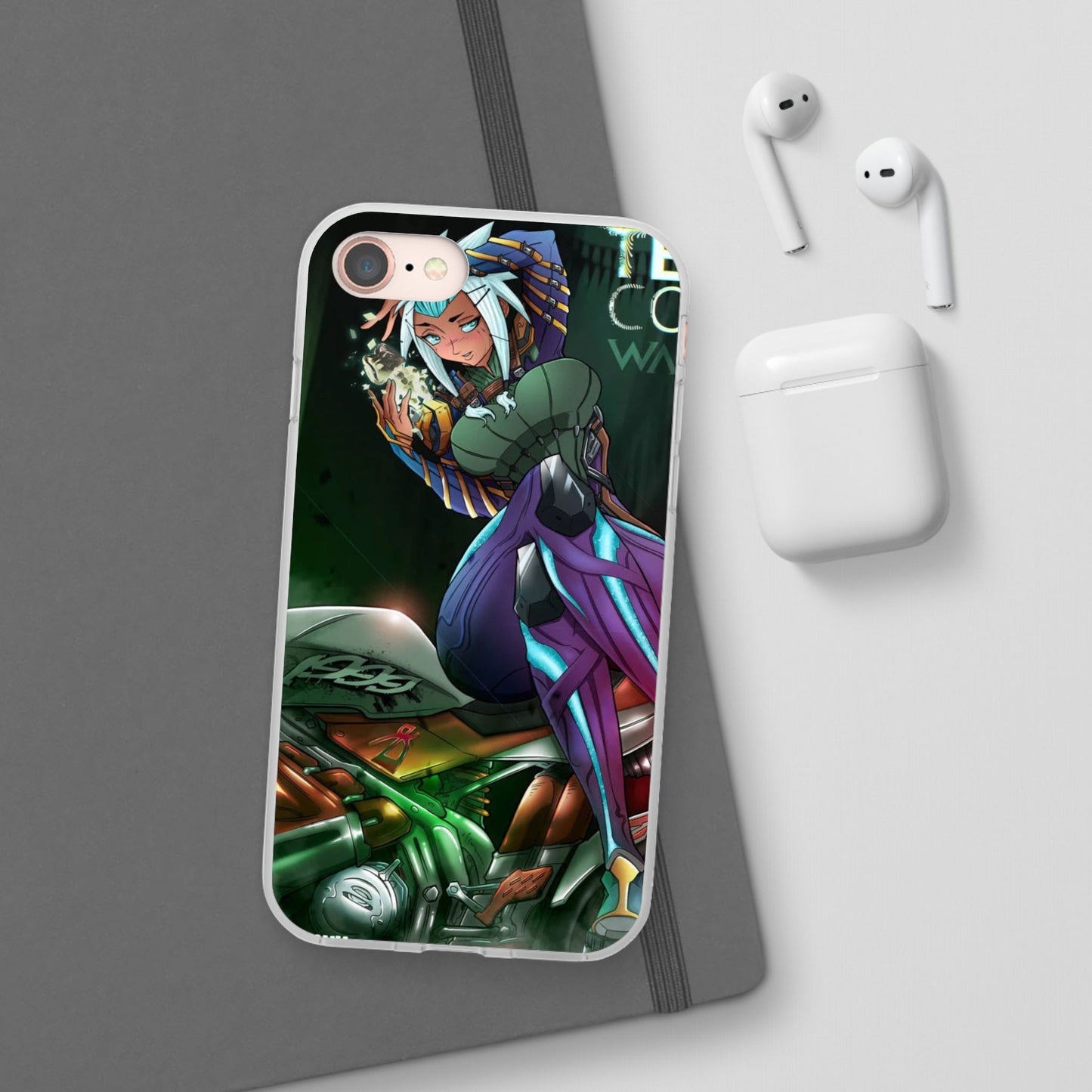 Anime-Inspired Phone Case - Flexi Cases, Custom Phone Cover, Gift for Her, Birthday Present, Unique Cell Phone Accessories
