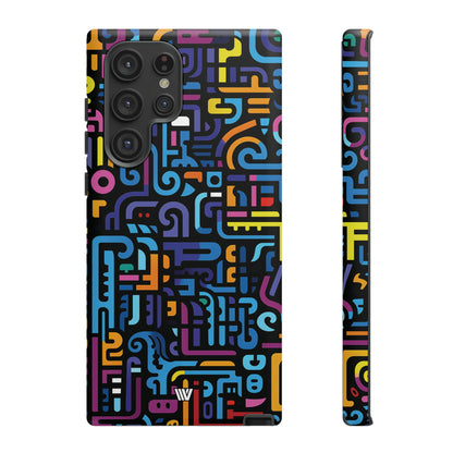NEON GLYPHS | Tough Phone Case