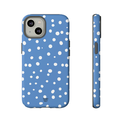 DUSTY BLUE DOTS | Tough Phone Case
